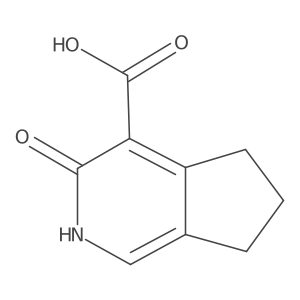3-hydroxy-5H,6H,7H-cyclopenta[c]pyridine-4-carboxylic acid结构式