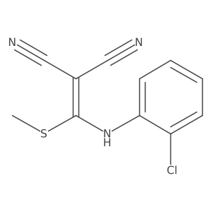 2-[[(2-Chlorophenyl)amino](methylthio)methylene]propanedinitrile结构式