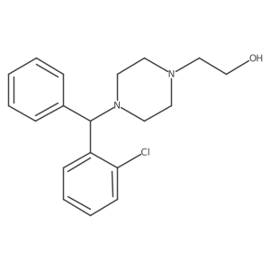 2-(4-((2-Chlorophenyl)(phenyl)methyl)piperazin-1-yl)ethanol结构式