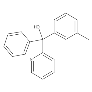Phenyl(pyridin-2-yl)(m-tolyl)methanol Structure