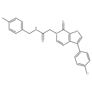 2-[7-(4-chlorophenyl)-4-oxothieno[3,2-d]pyrimidin-3(4H)-yl]-N-(4-methylbenzyl)acetamide Structure