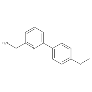 6-[4-(Methylthio)phenyl]-2-pyridinemethanamine结构式