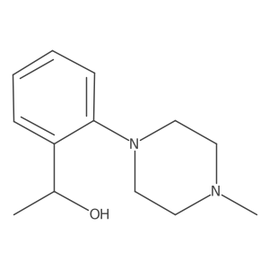 1-[2-(4-Methylpiperazin-1-yl)phenyl]ethan-1-ol Structure