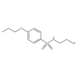 N-(2-hydroxyethyl)-4-propoxybenzenesulfonamide结构式