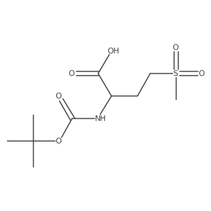 2-{[(Tert-butoxy)carbonyl]amino}-4-methanesulfonylbutanoic acid结构式