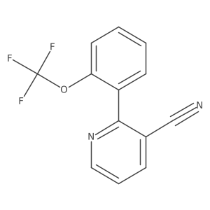 2-(2-(Trifluoromethoxy)phenyl)nicotinonitrile Structure