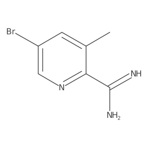 5-Bromo-3-methylpicolinimidamide Structure
