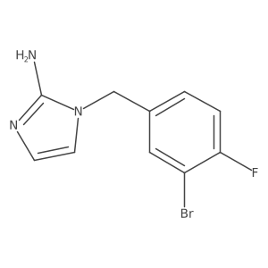 1-(3-Bromo-4-fluorobenzyl)-1h-imidazol-2-amine结构式