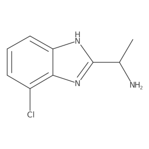1-(4-Chloro-1H-benzo[d]imidazol-2-yl)ethanamine结构式
