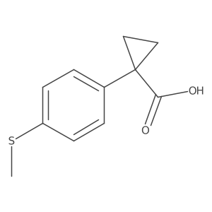 1-[4-(Methylsulfanyl)phenyl]cyclopropane-1-carboxylic acid Structure