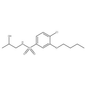 [(3-Butoxy-4-chlorophenyl)sulfonyl](2-hydroxypropyl)amine结构式