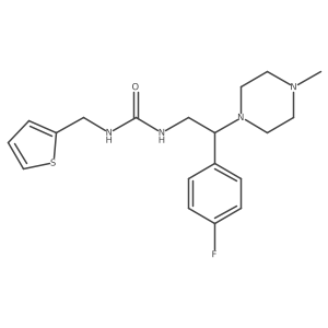 1-(2-(4-Fluorophenyl)-2-(4-methylpiperazin-1-yl)ethyl)-3-(thiophen-2-ylmethyl)urea Structure