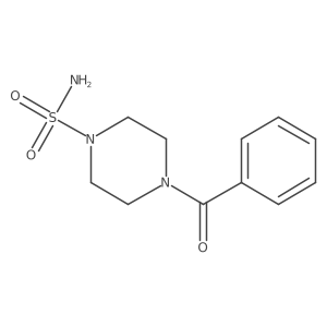 4-Benzoylpiperazine-1-sulfonamide结构式