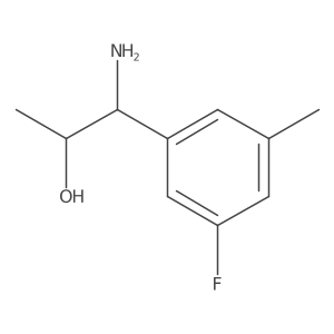 (1R,2R)-1-Amino-1-(3-fluoro-5-methylphenyl)propan-2-OL Structure