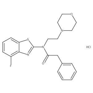 N-(4-fluorobenzo[d]thiazol-2-yl)-N-(2-morpholinoethyl)-2-phenylacetamide hydrochloride Structure