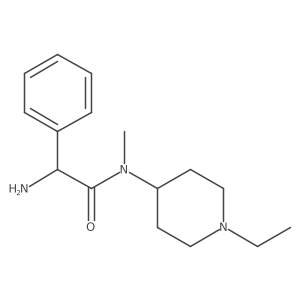 2-amino-N-(1-ethylpiperidin-4-yl)-N-methyl-2-phenylacetamide Structure