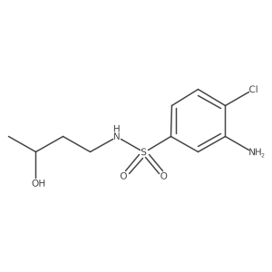 3-Amino-4-chloro-N-(3-hydroxybutyl)benzenesulfonamide结构式