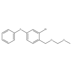 (3-Bromo-4-((methoxymethoxy)methyl)phenyl)(phenyl)sulfane Structure