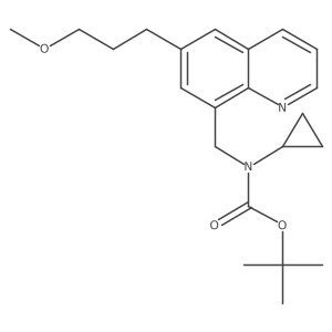 Tert-butyl cyclopropyl((6-(3-methoxypropyl)quinolin-8-yl)methyl)carbamate Structure