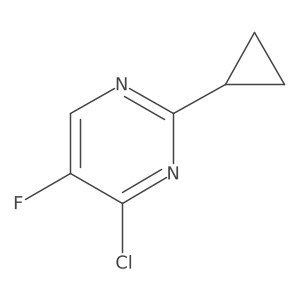 4-Chloro-2-cyclopropyl-5-fluoropyrimidine结构式