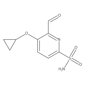 5-Cyclopropoxy-6-formylpyridine-2-sulfonamide Structure