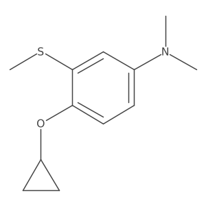 4-Cyclopropoxy-N,N-dimethyl-3-(methylthio)aniline Structure