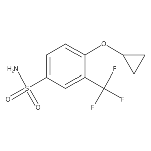 4-Cyclopropoxy-3-(trifluoromethyl)benzenesulfonamide Structure