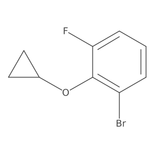 1-Bromo-2-cyclopropoxy-3-fluorobenzene结构式