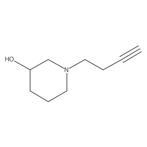 1-(But-3-yn-1-yl)piperidin-3-ol Structure