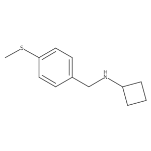 N-{[4-(Methylsulfanyl)phenyl]methyl}cyclobutanamine Structure