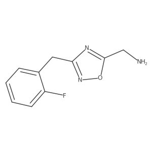 (3-(2-Fluorobenzyl)-1,2,4-oxadiazol-5-yl)methanamine Structure