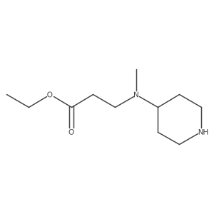 Ethyl 3-[methyl(piperidin-4-yl)amino]propanoate Structure
