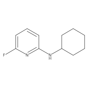 N-cyclohexyl-6-fluoropyridin-2-amine结构式