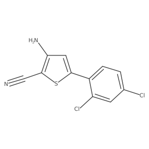 3-Amino-5-(2,4-dichlorophenyl)thiophene-2-carbonitrile Structure