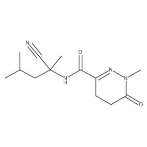 N-(1-cyano-1,3-dimethylbutyl)-1-methyl-6-oxo-1,4,5,6-tetrahydropyridazine-3-carboxamide Structure