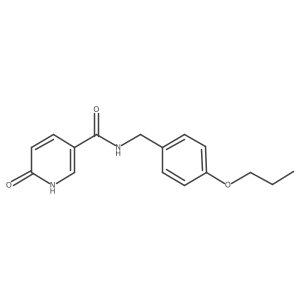6-hydroxy-N-[(4-propoxyphenyl)methyl]pyridine-3-carboxamide Structure