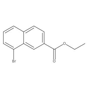 Ethyl 8-bromo-2-naphthalenecarboxylate Structure