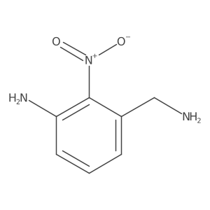 Benzenemethanamine, 3-amino-2-nitro-结构式