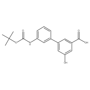 3-(3-BOC-Aminophenyl)-5-hydroxybenzoic acid Structure