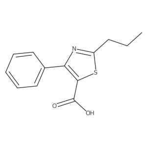 4-Phenyl-2-propylthiazole-5-carboxylic acid结构式