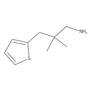 2,2-Dimethyl-3-(thiophen-2-yl)propan-1-amine结构式