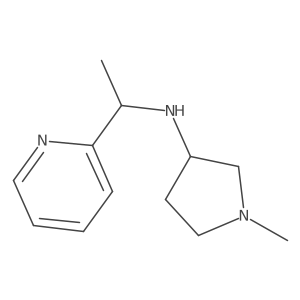1-Methyl-N-[1-(pyridin-2-yl)ethyl]pyrrolidin-3-amine Structure