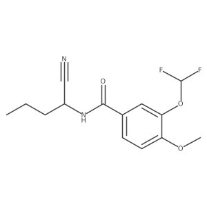 N-(1-cyanobutyl)-3-(difluoromethoxy)-4-methoxybenzamide Structure