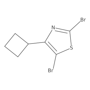 2,5-Dibromo-4-cyclobutyl-1,3-thiazole Structure
