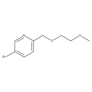 5-Bromo-2-(2-methoxyethoxymethyl)pyridine结构式