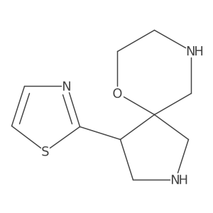 6-Oxa-2,9-diazaspiro[4.5]decane, 4-(2-thiazolyl)-结构式