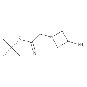2-(3-aminoazetidin-1-yl)-N-tert-butylacetamide结构式