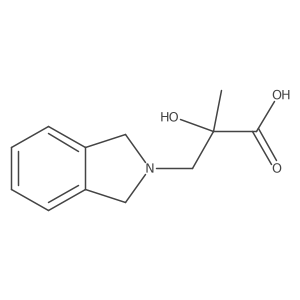 3-(1,3-Dihydroisoindol-2-yl)-2-hydroxy-2-methylpropanoic acid Structure
