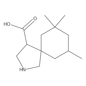7,7,9-Trimethyl-2-azaspiro[4.5]decane-4-carboxylic acid结构式
