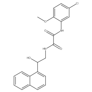 N1-(5-chloro-2-methoxyphenyl)-N2-(2-hydroxy-2-(naphthalen-1-yl)ethyl)oxalamide结构式